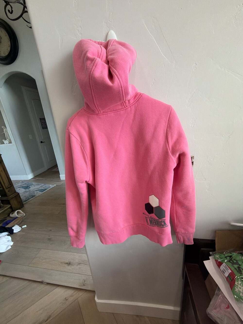Channel Islands Surfboards Al Merrick Pink Sherpa-Lined Zip-Up Hoodie